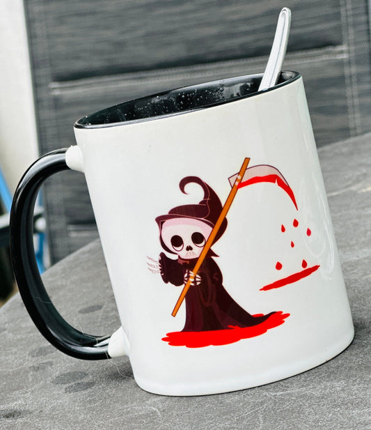 Kaffee  weil nicht  jeder Tag mit Mord beginnen kann Tasse