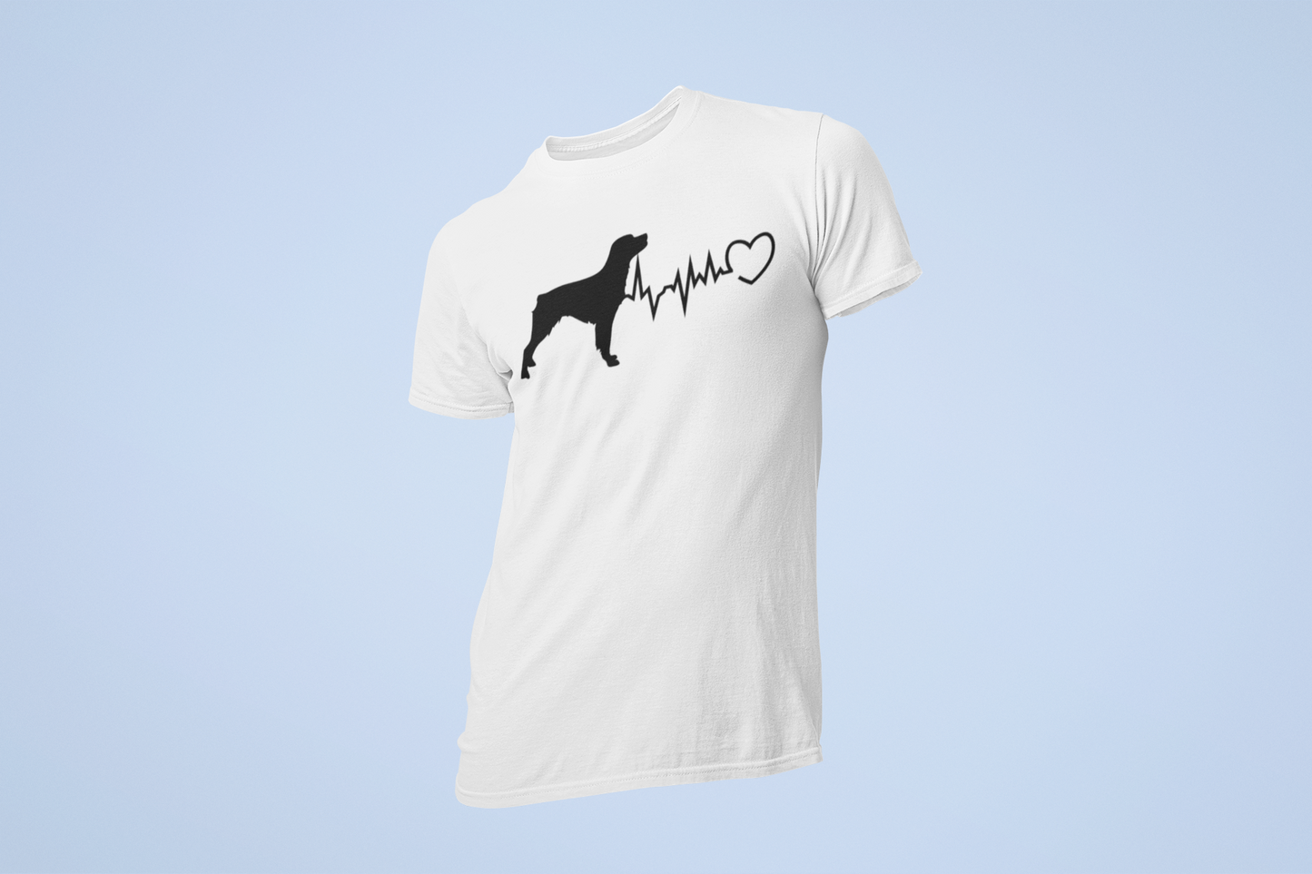 kurzärmeliges T Shirt, Bretonenliebe, Herzschlag,EKG
